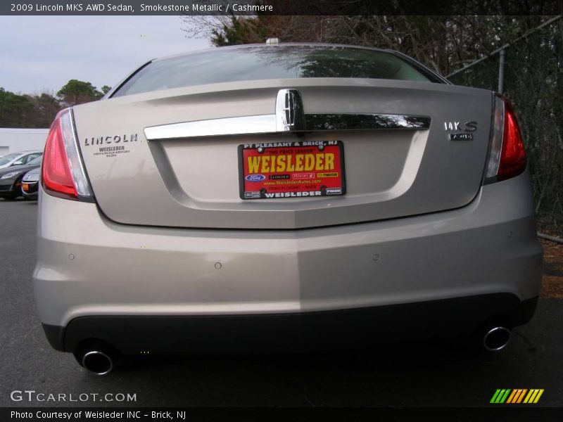 Smokestone Metallic / Cashmere 2009 Lincoln MKS AWD Sedan