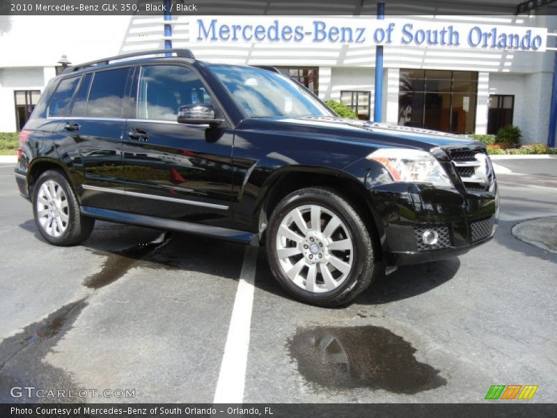 Black / Black 2010 Mercedes-Benz GLK 350
