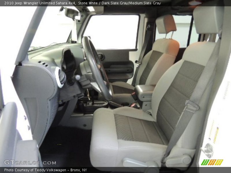 Stone White / Dark Slate Gray/Medium Slate Gray 2010 Jeep Wrangler Unlimited Sahara 4x4