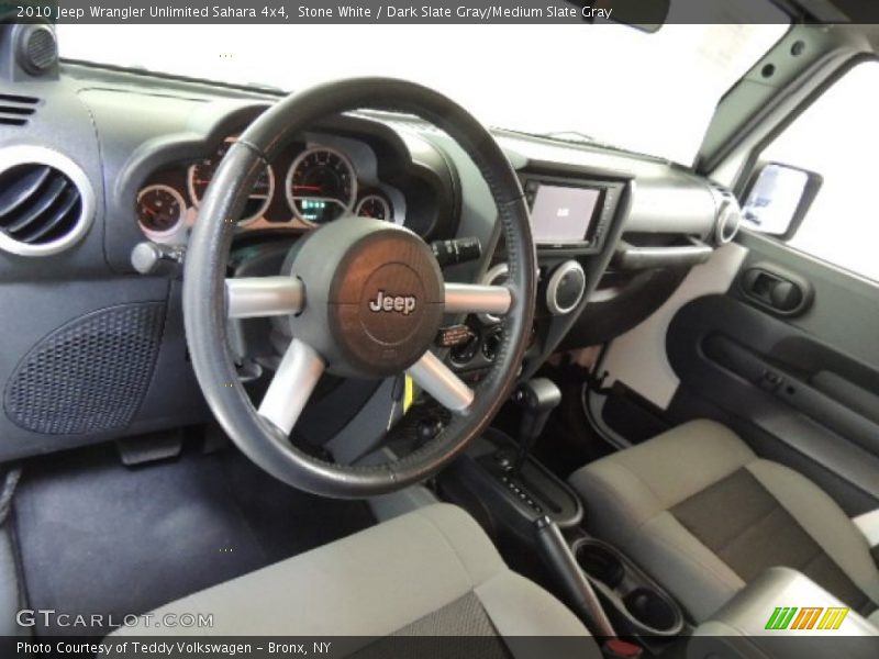 Stone White / Dark Slate Gray/Medium Slate Gray 2010 Jeep Wrangler Unlimited Sahara 4x4