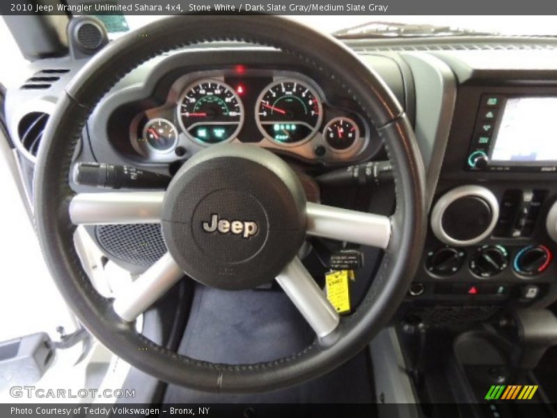 Stone White / Dark Slate Gray/Medium Slate Gray 2010 Jeep Wrangler Unlimited Sahara 4x4
