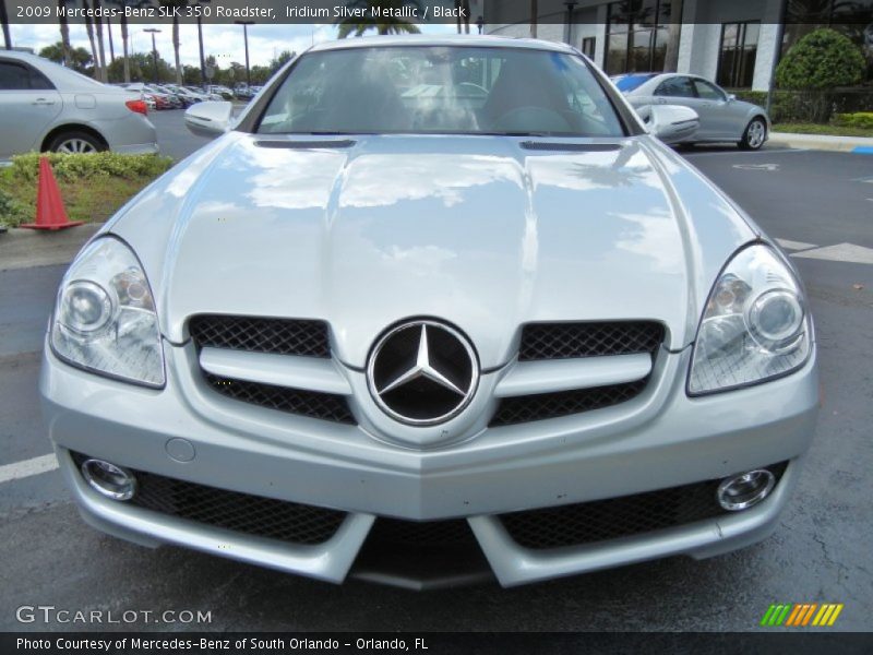 Iridium Silver Metallic / Black 2009 Mercedes-Benz SLK 350 Roadster