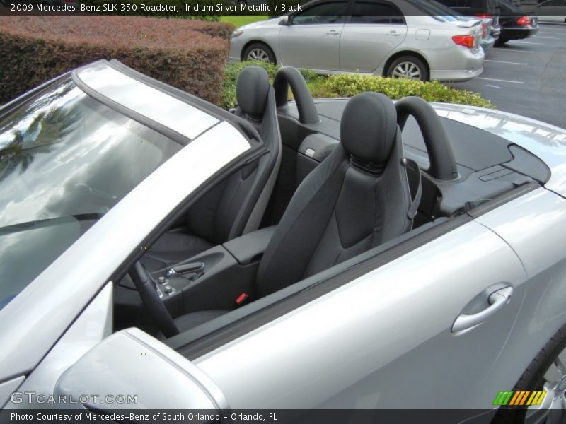 Iridium Silver Metallic / Black 2009 Mercedes-Benz SLK 350 Roadster