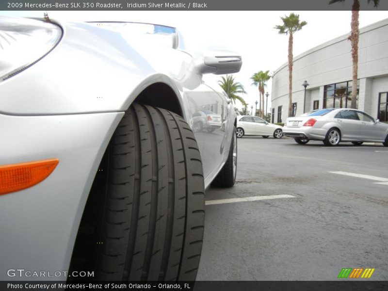 Iridium Silver Metallic / Black 2009 Mercedes-Benz SLK 350 Roadster