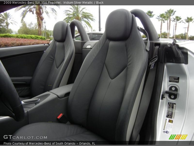 Iridium Silver Metallic / Black 2009 Mercedes-Benz SLK 350 Roadster