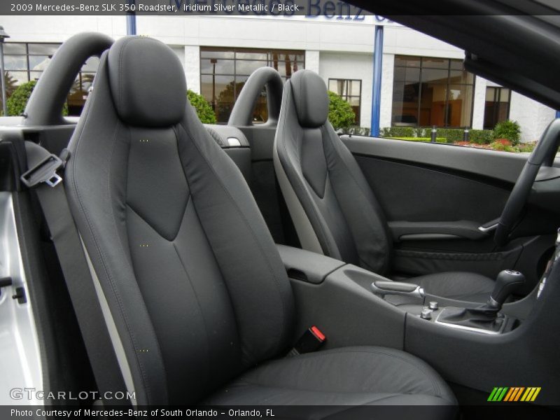 Iridium Silver Metallic / Black 2009 Mercedes-Benz SLK 350 Roadster