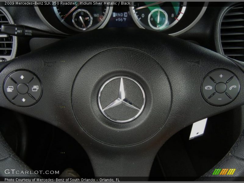 Iridium Silver Metallic / Black 2009 Mercedes-Benz SLK 350 Roadster