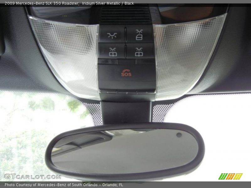 Iridium Silver Metallic / Black 2009 Mercedes-Benz SLK 350 Roadster