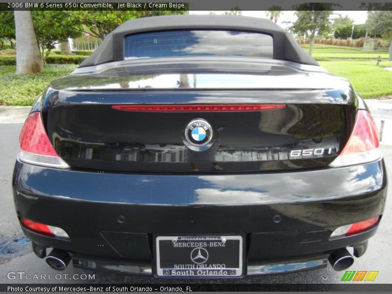 Jet Black / Cream Beige 2006 BMW 6 Series 650i Convertible