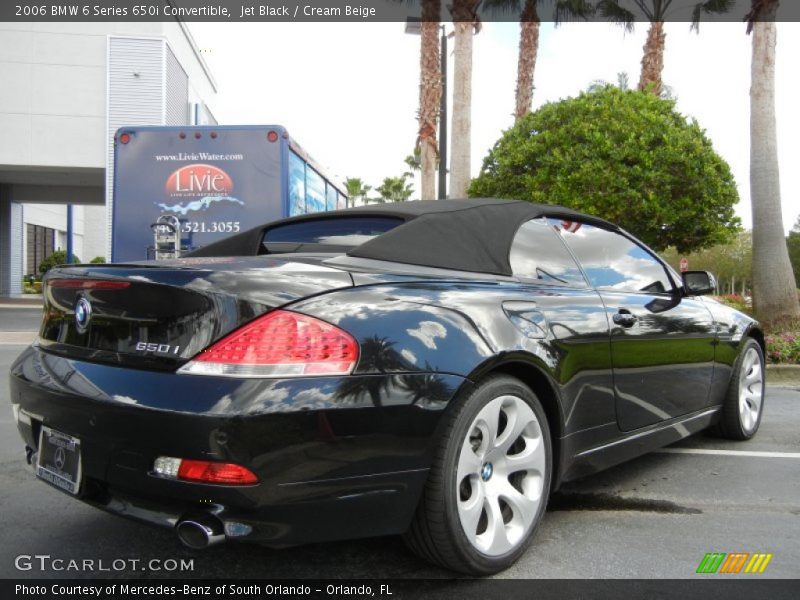 Jet Black / Cream Beige 2006 BMW 6 Series 650i Convertible