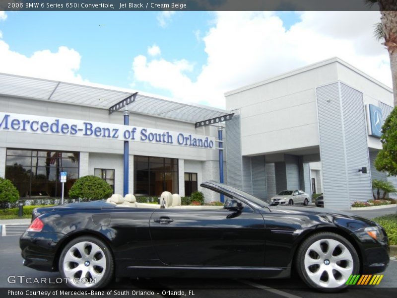 Jet Black / Cream Beige 2006 BMW 6 Series 650i Convertible