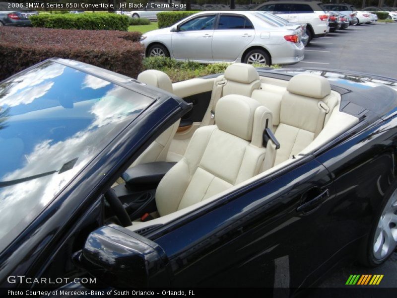 Jet Black / Cream Beige 2006 BMW 6 Series 650i Convertible