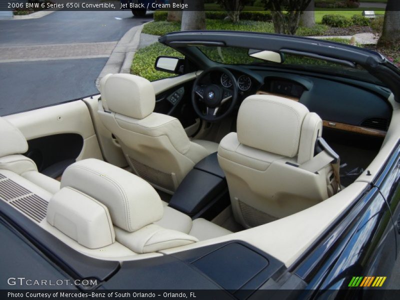 Jet Black / Cream Beige 2006 BMW 6 Series 650i Convertible