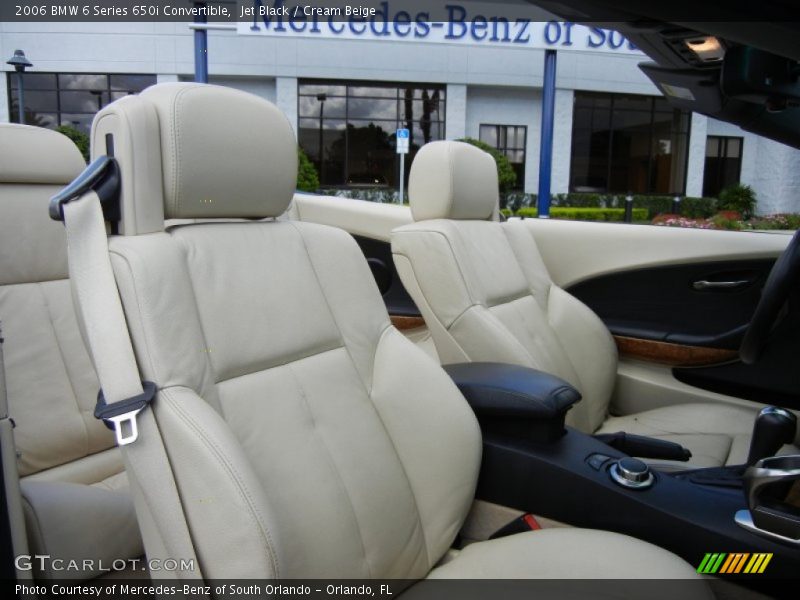 Jet Black / Cream Beige 2006 BMW 6 Series 650i Convertible