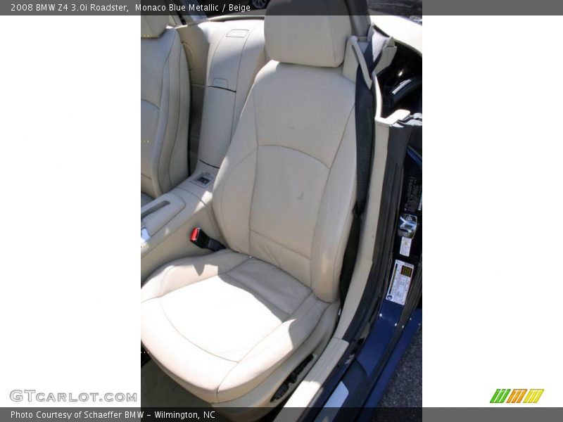 Monaco Blue Metallic / Beige 2008 BMW Z4 3.0i Roadster