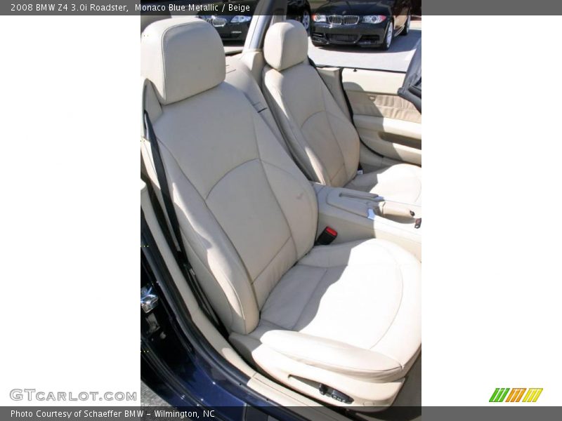 Monaco Blue Metallic / Beige 2008 BMW Z4 3.0i Roadster