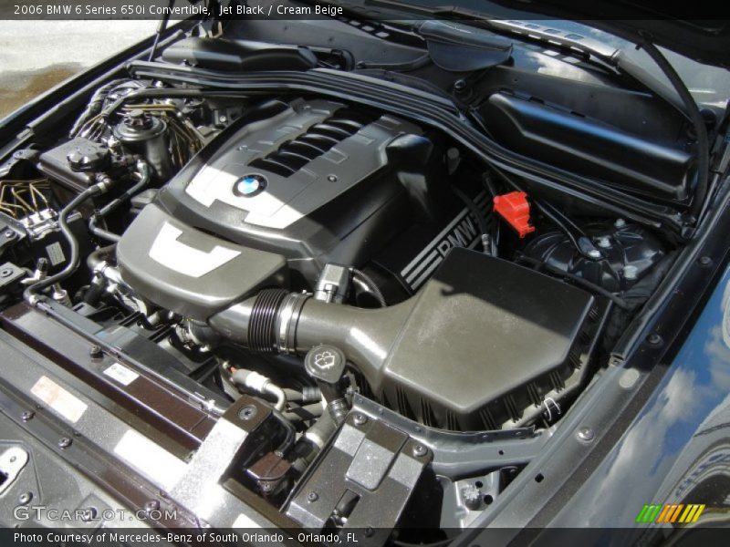 Jet Black / Cream Beige 2006 BMW 6 Series 650i Convertible