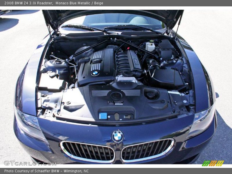 Monaco Blue Metallic / Beige 2008 BMW Z4 3.0i Roadster