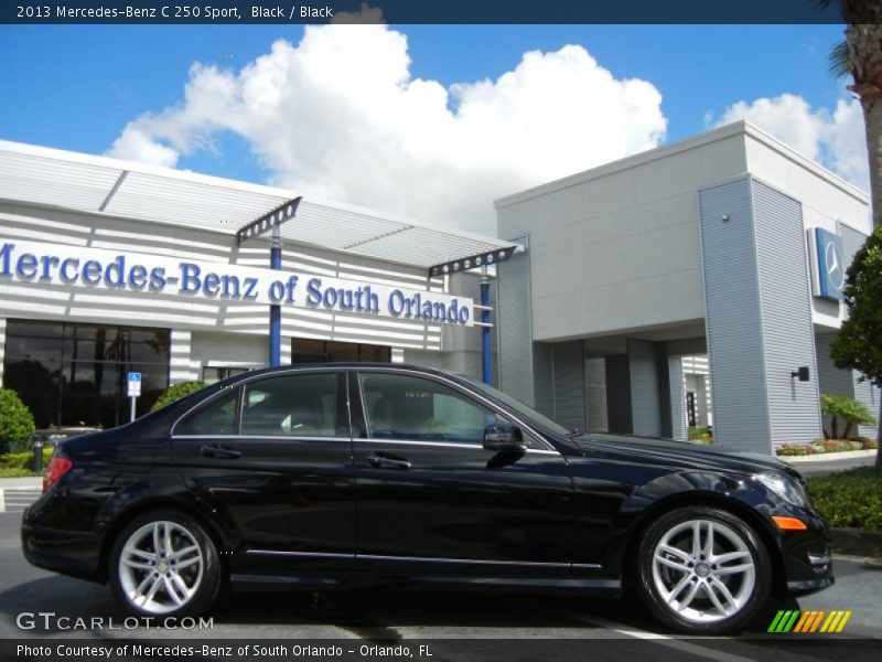 Black / Black 2013 Mercedes-Benz C 250 Sport