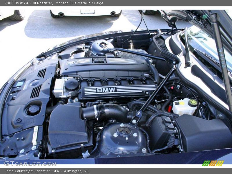 Monaco Blue Metallic / Beige 2008 BMW Z4 3.0i Roadster
