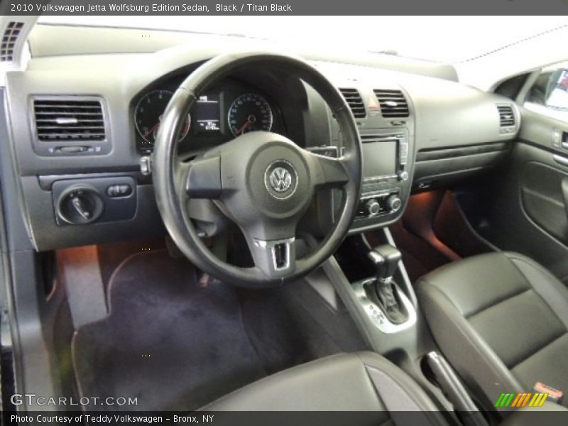 Black / Titan Black 2010 Volkswagen Jetta Wolfsburg Edition Sedan