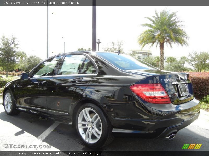 Black / Black 2013 Mercedes-Benz C 250 Sport