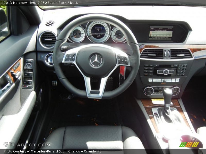Black / Black 2013 Mercedes-Benz C 250 Sport