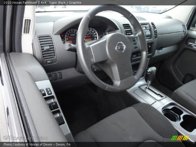  2010 Pathfinder S 4x4 Graphite Interior