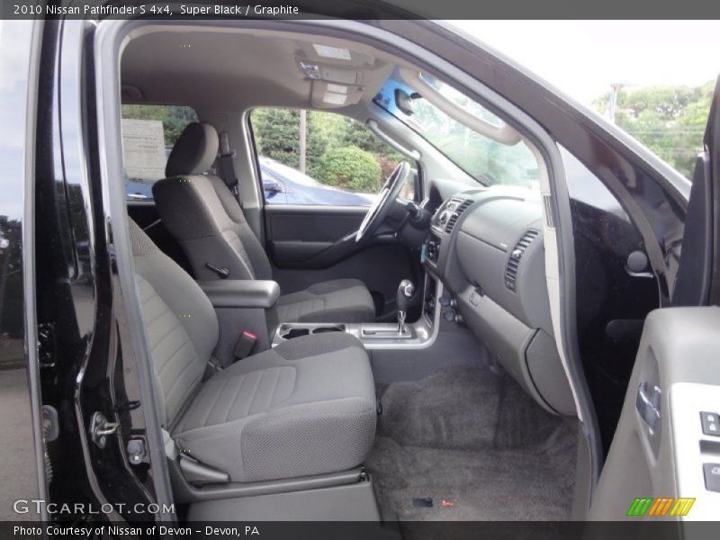  2010 Pathfinder S 4x4 Graphite Interior