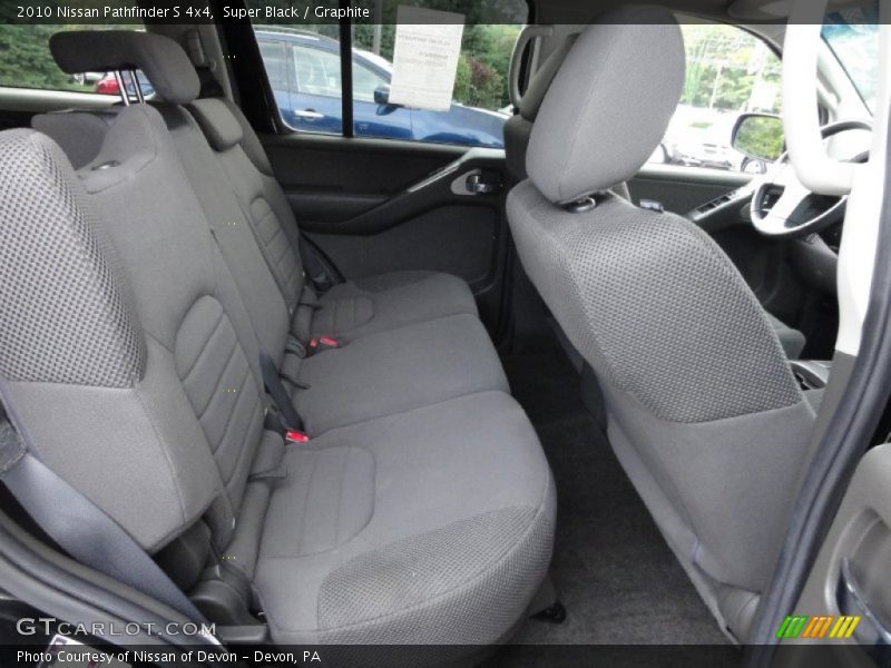Rear Seat of 2010 Pathfinder S 4x4