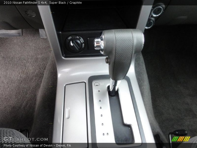  2010 Pathfinder S 4x4 5 Speed Automatic Shifter