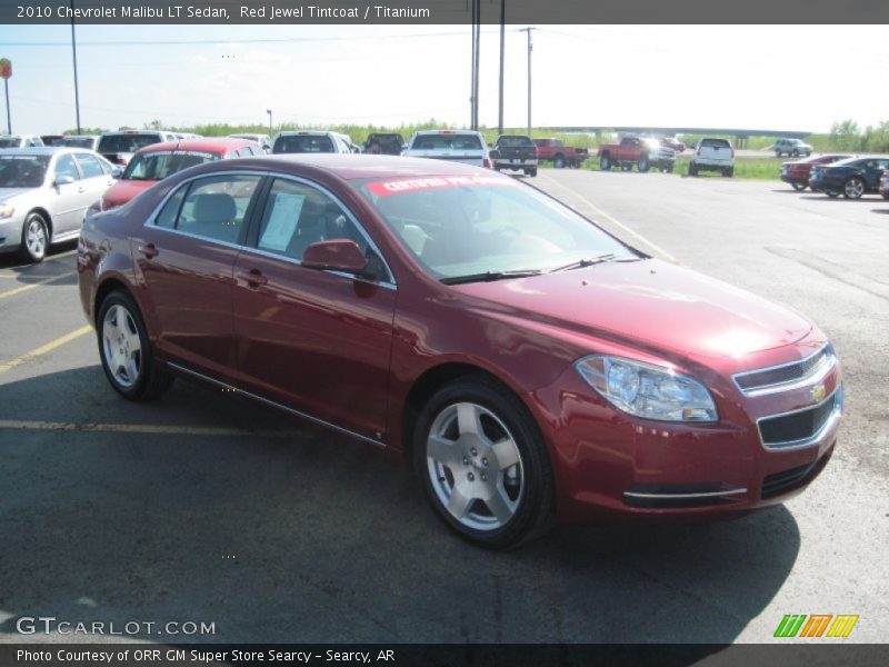 Red Jewel Tintcoat / Titanium 2010 Chevrolet Malibu LT Sedan
