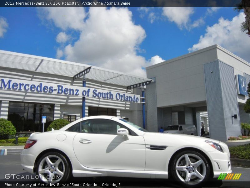 Arctic White / Sahara Beige 2013 Mercedes-Benz SLK 250 Roadster