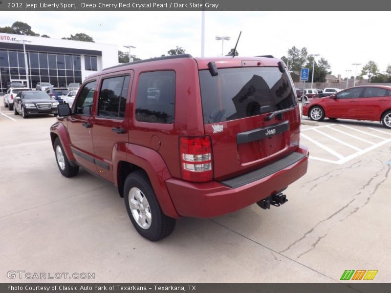 Deep Cherry Red Crystal Pearl / Dark Slate Gray 2012 Jeep Liberty Sport