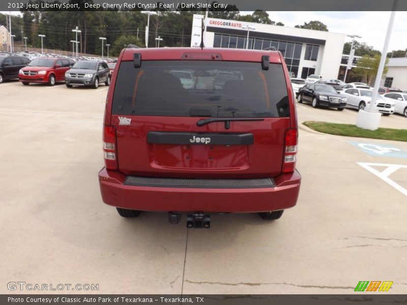 Deep Cherry Red Crystal Pearl / Dark Slate Gray 2012 Jeep Liberty Sport