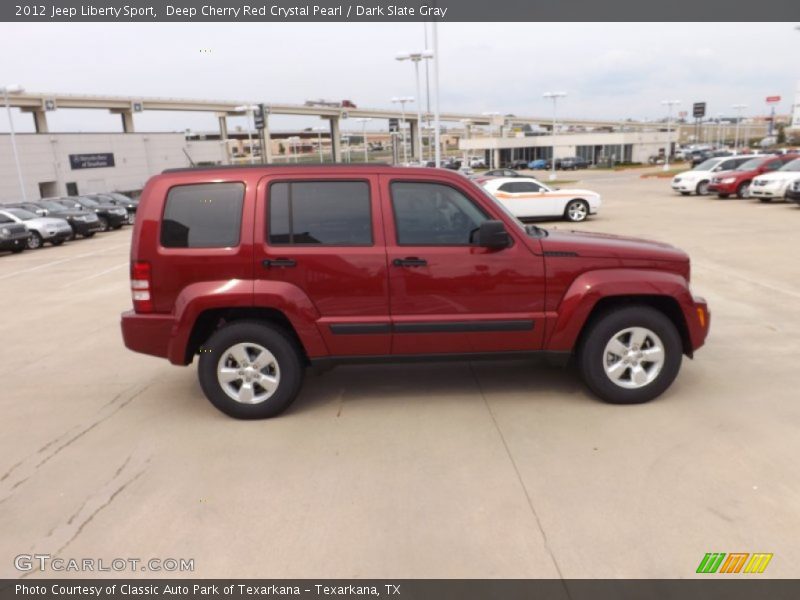 Deep Cherry Red Crystal Pearl / Dark Slate Gray 2012 Jeep Liberty Sport