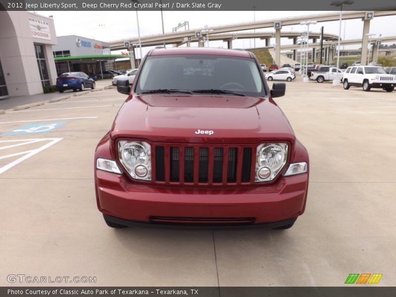 Deep Cherry Red Crystal Pearl / Dark Slate Gray 2012 Jeep Liberty Sport