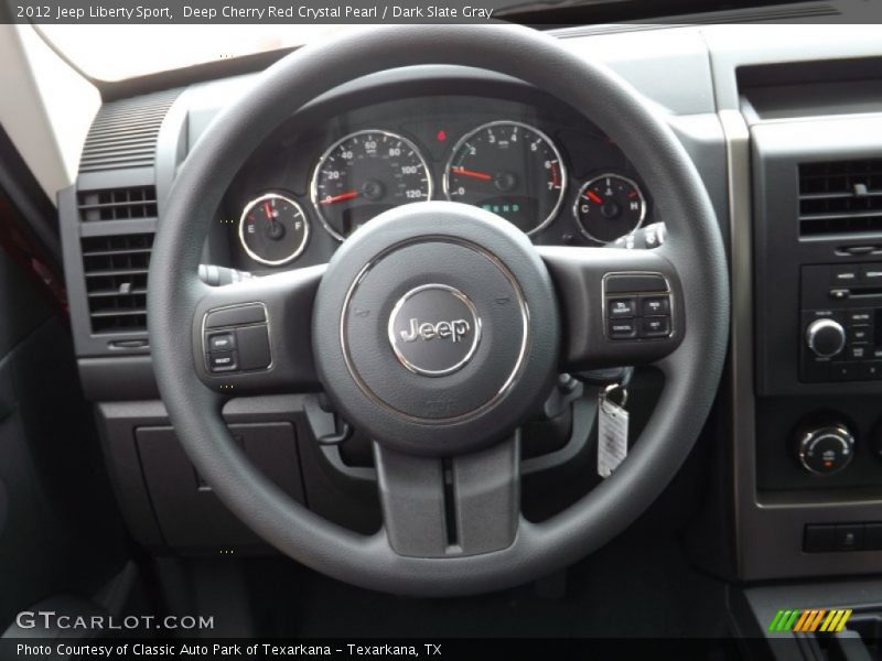 Deep Cherry Red Crystal Pearl / Dark Slate Gray 2012 Jeep Liberty Sport
