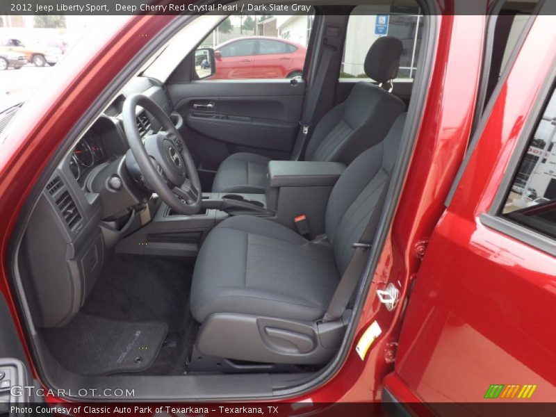 Deep Cherry Red Crystal Pearl / Dark Slate Gray 2012 Jeep Liberty Sport