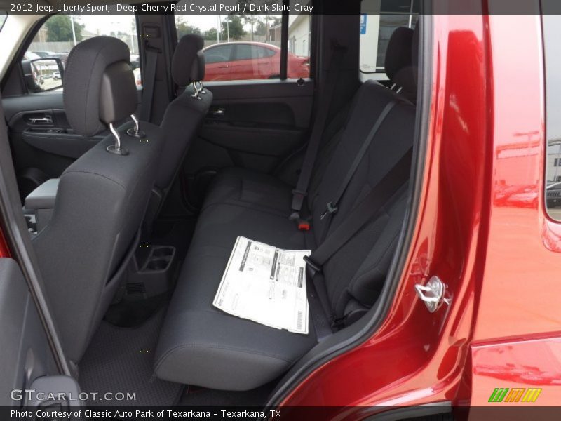 Deep Cherry Red Crystal Pearl / Dark Slate Gray 2012 Jeep Liberty Sport