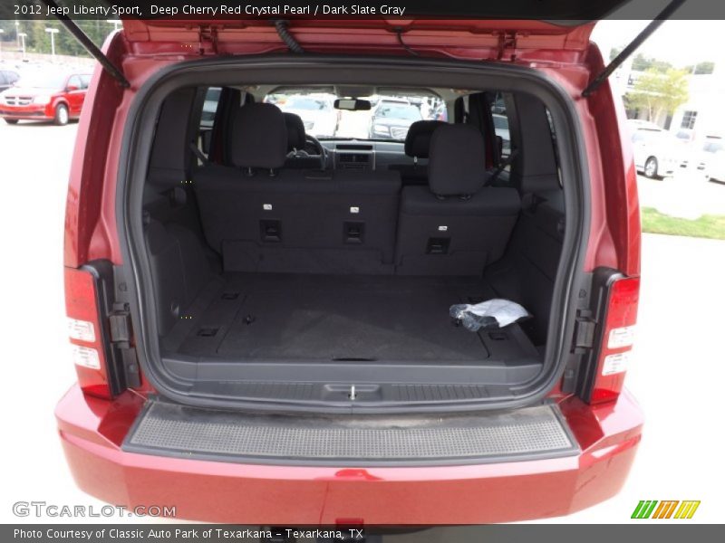 Deep Cherry Red Crystal Pearl / Dark Slate Gray 2012 Jeep Liberty Sport