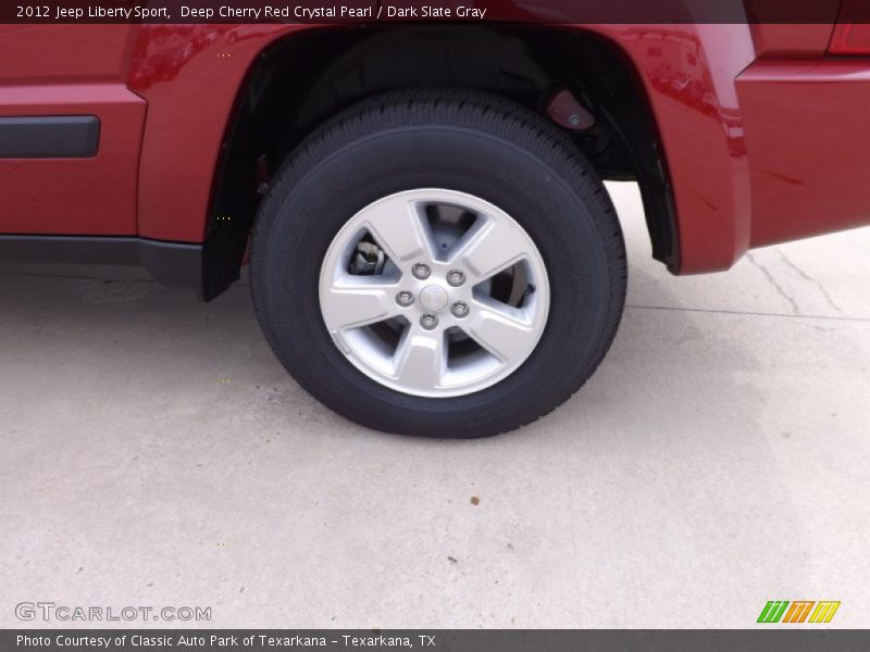 Deep Cherry Red Crystal Pearl / Dark Slate Gray 2012 Jeep Liberty Sport