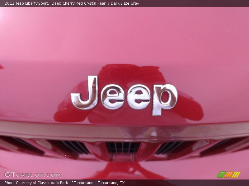 Deep Cherry Red Crystal Pearl / Dark Slate Gray 2012 Jeep Liberty Sport