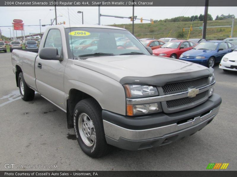 Silver Birch Metallic / Dark Charcoal 2004 Chevrolet Silverado 1500 Regular Cab 4x4