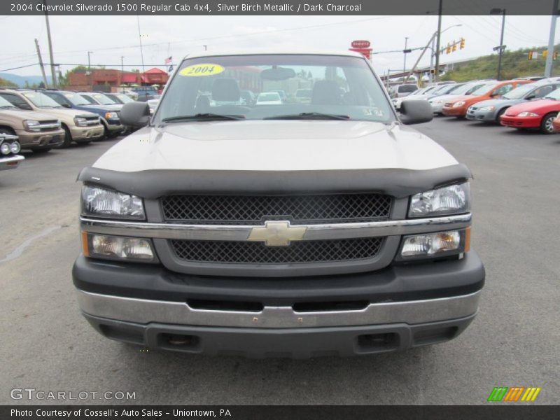 Silver Birch Metallic / Dark Charcoal 2004 Chevrolet Silverado 1500 Regular Cab 4x4