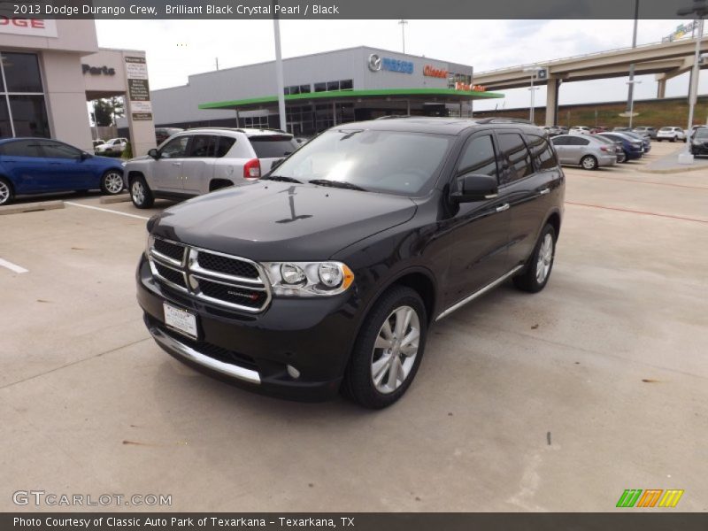 Brilliant Black Crystal Pearl / Black 2013 Dodge Durango Crew