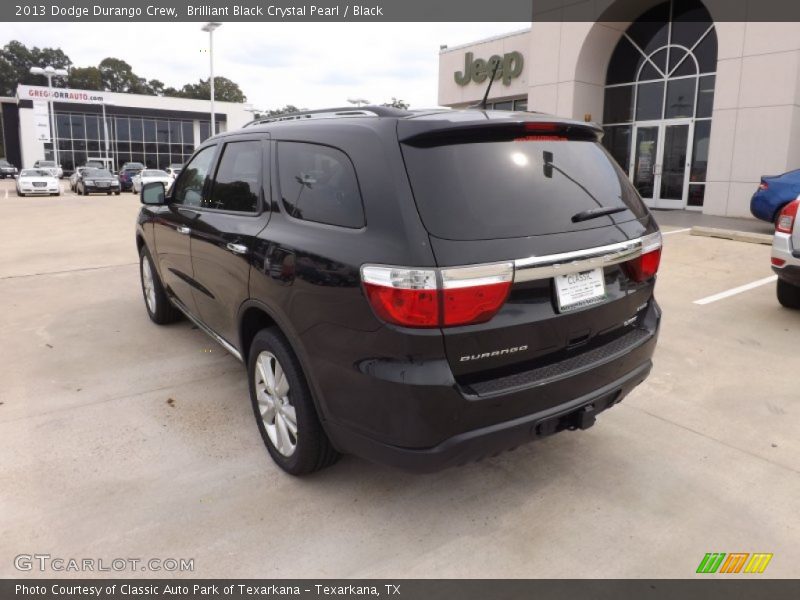 Brilliant Black Crystal Pearl / Black 2013 Dodge Durango Crew