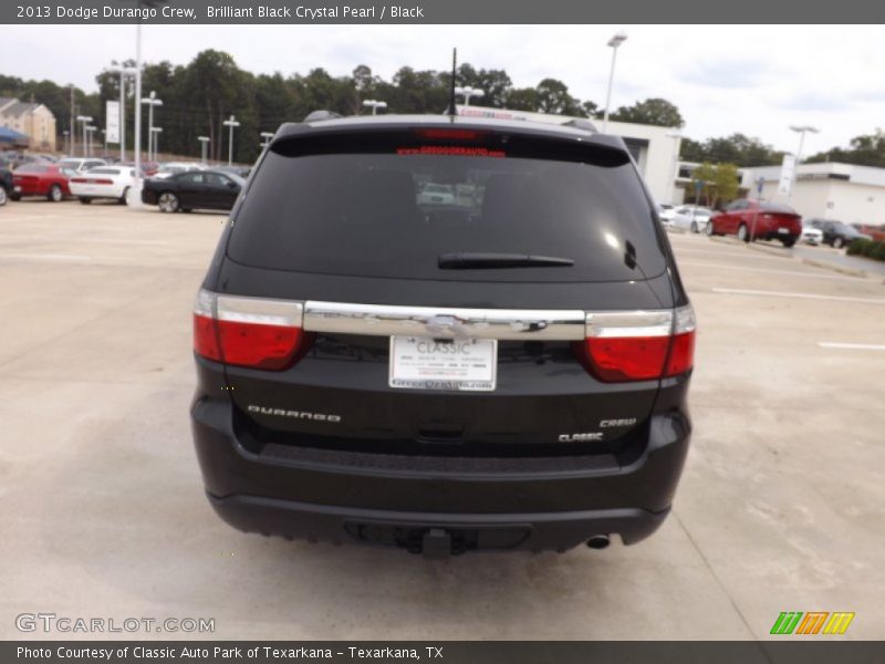 Brilliant Black Crystal Pearl / Black 2013 Dodge Durango Crew