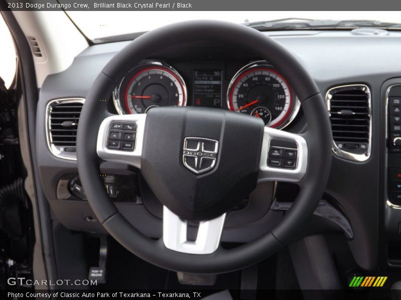 Brilliant Black Crystal Pearl / Black 2013 Dodge Durango Crew