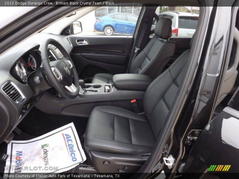 Brilliant Black Crystal Pearl / Black 2013 Dodge Durango Crew